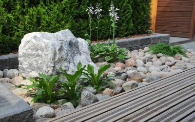 Ennen | Jälkeen: Piha ilman nurmikkoa