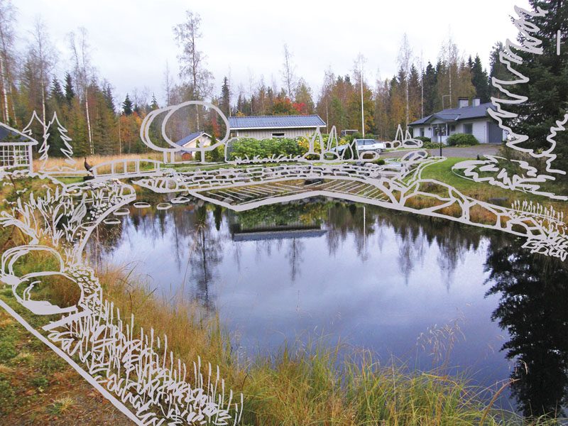 Pihalampi ja kasveja lammen rannalle, KOTIPUUTARHA 1/2013