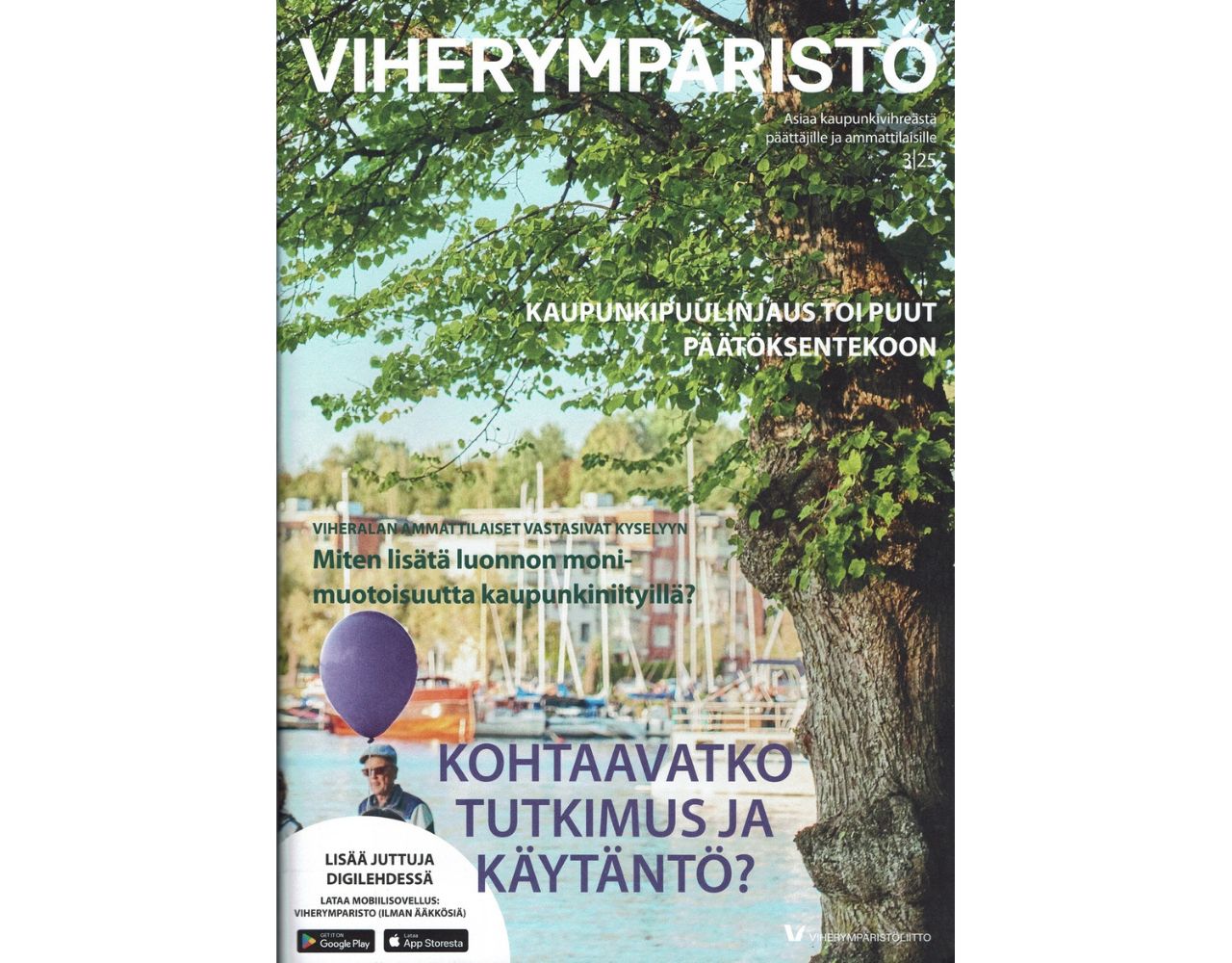 Viherympäristö -lehti 3/2025 kansi