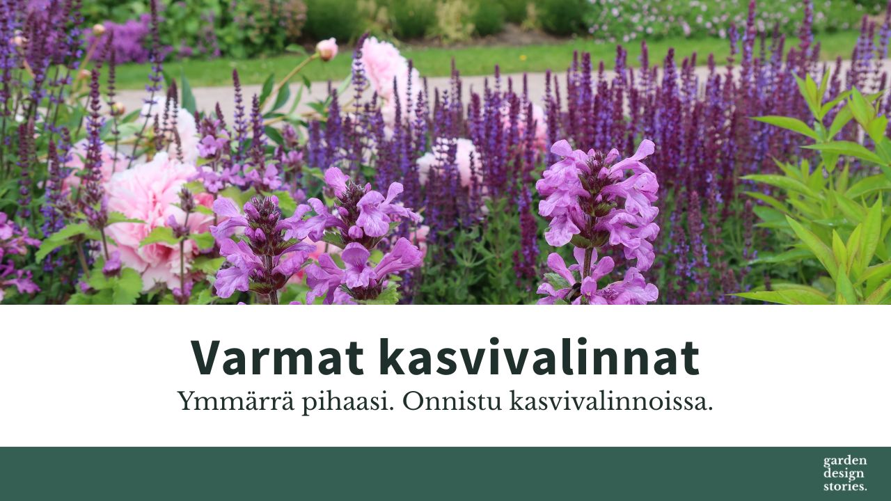 Varmat kasvivalinnat puutarhasuunnittelukurssi