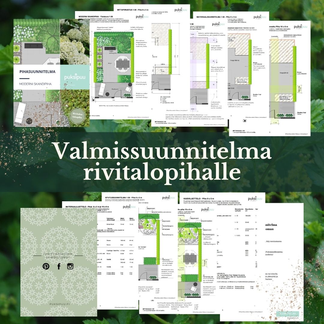 Nopea pihasuunnittelu - Valmis pihasuunnitelma